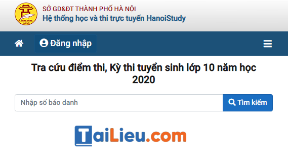 Cách xem điểm thi vào 10 năm 2020 của TP Hà Nội