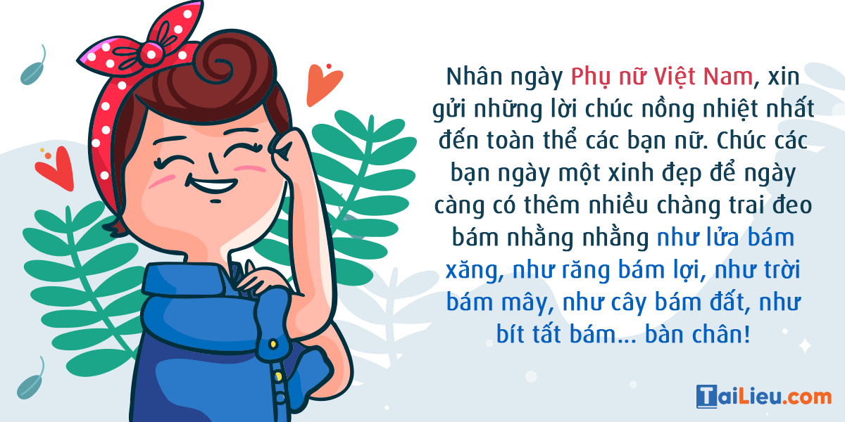 Chúc mừng 20/10 - ngày phụ nữ Việt Nam hài hước, vui vẻ nhất