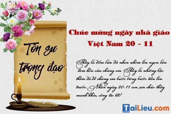 Lời chúc 20-11 cô giáo mầm non