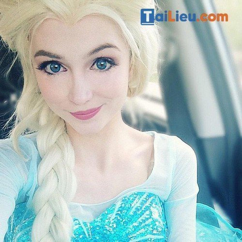 Hóa trang halloween thành công chúa Elsa cực dễ thương