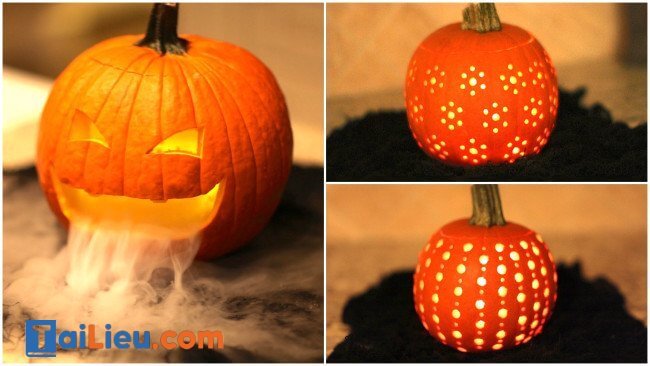 Cách trang trí halloween bằng quả bí ngô dễ thực hiện