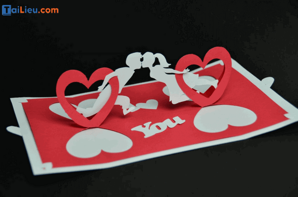 Mẫu thiệp Valentine 3D-2