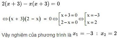 Bài 2: Giải phương trình sau