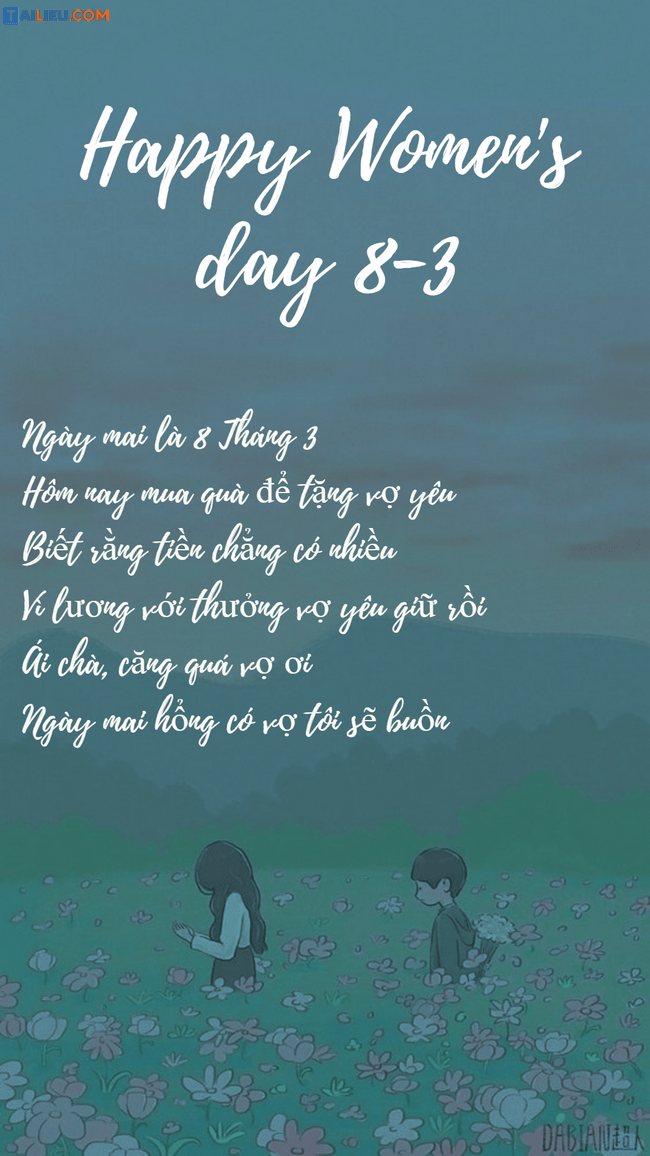 Bài thơ 8-3 tặng vợ yêu -2