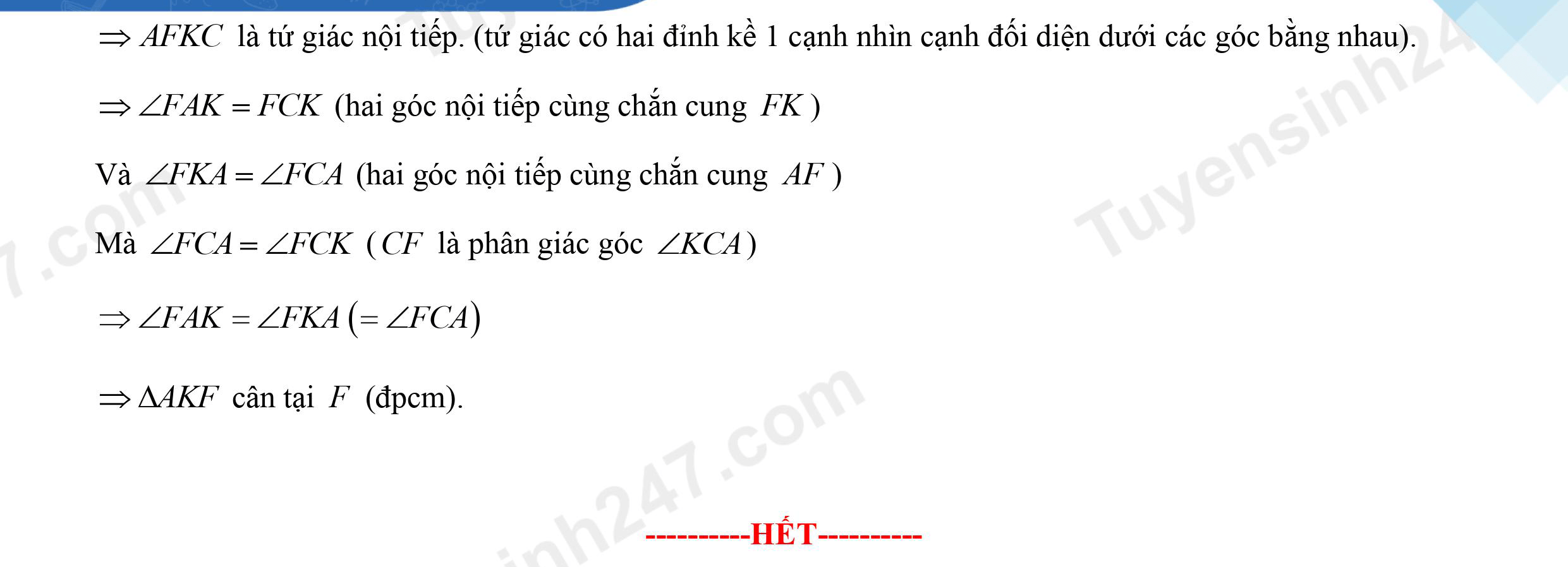 Đáp án Đề thi tuyển sinh lớp 10 môn Toán 2021 Ninh Thuận (Câu 4)