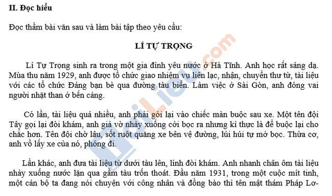 Đề thi học kì 2 môn Tiếng Việt lớp 5 2021 - Đề số 1-2