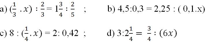 Giải bài tập SGK Toán lớp 7 bài 8: Tính chất của dãy tỉ số bằng nhau