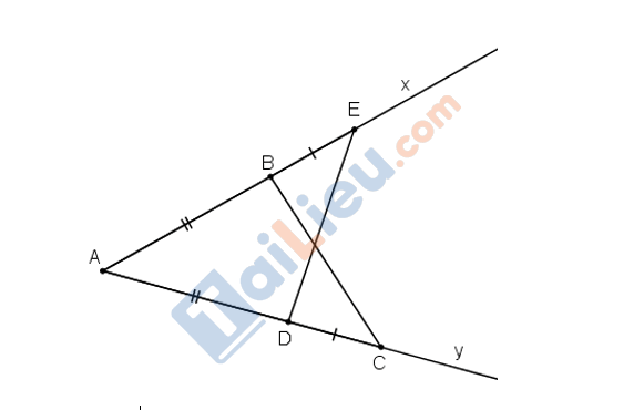Giải Toán lớp 7 bài 4: Trường hợp bằng nhau thứ hai của tam giác cạnh - góc - cạnh (c.g.c)