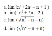 Giải bài tập Toán 11 Giới hạn của dãy số