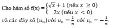 Giải bài tập Toán 11 Giới hạn của hàm số