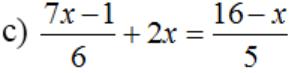 Giải bài tập SGK Toán lớp 8 bài 3: Phương trình đưa được về dạng ax + b = 0