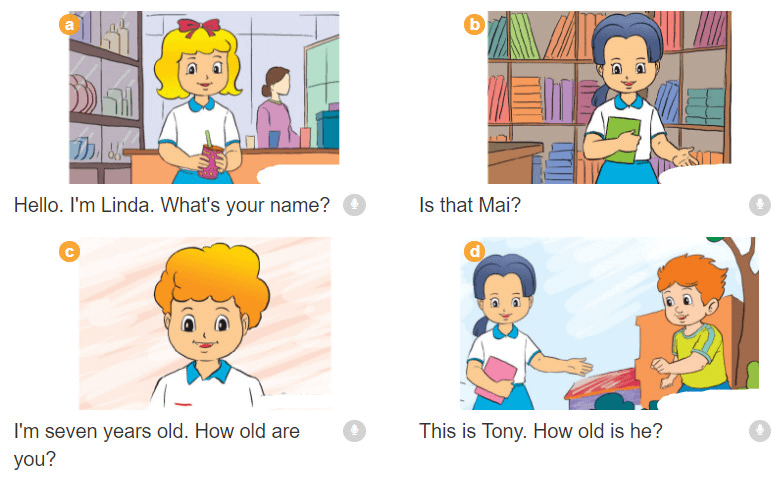 Giải bài tập SBT tiếng Anh lớp 3 Unit 4: How old are you?
