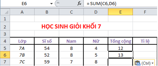 Giải bài tập Tin học 7 SGK Bài thực hành 9