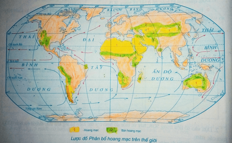 Giải tập bản đồ và bản đồ thực hành Địa Lí 7