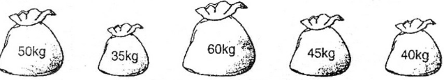 Số kilogam gạo trong mỗi bao được ghi dưới đây trang 135 sgk Toán 3 | Để học tốt Toán 3