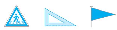 Lý thuyết Toán lớp 1 Hình vuông, hình tròn, hình tam giác