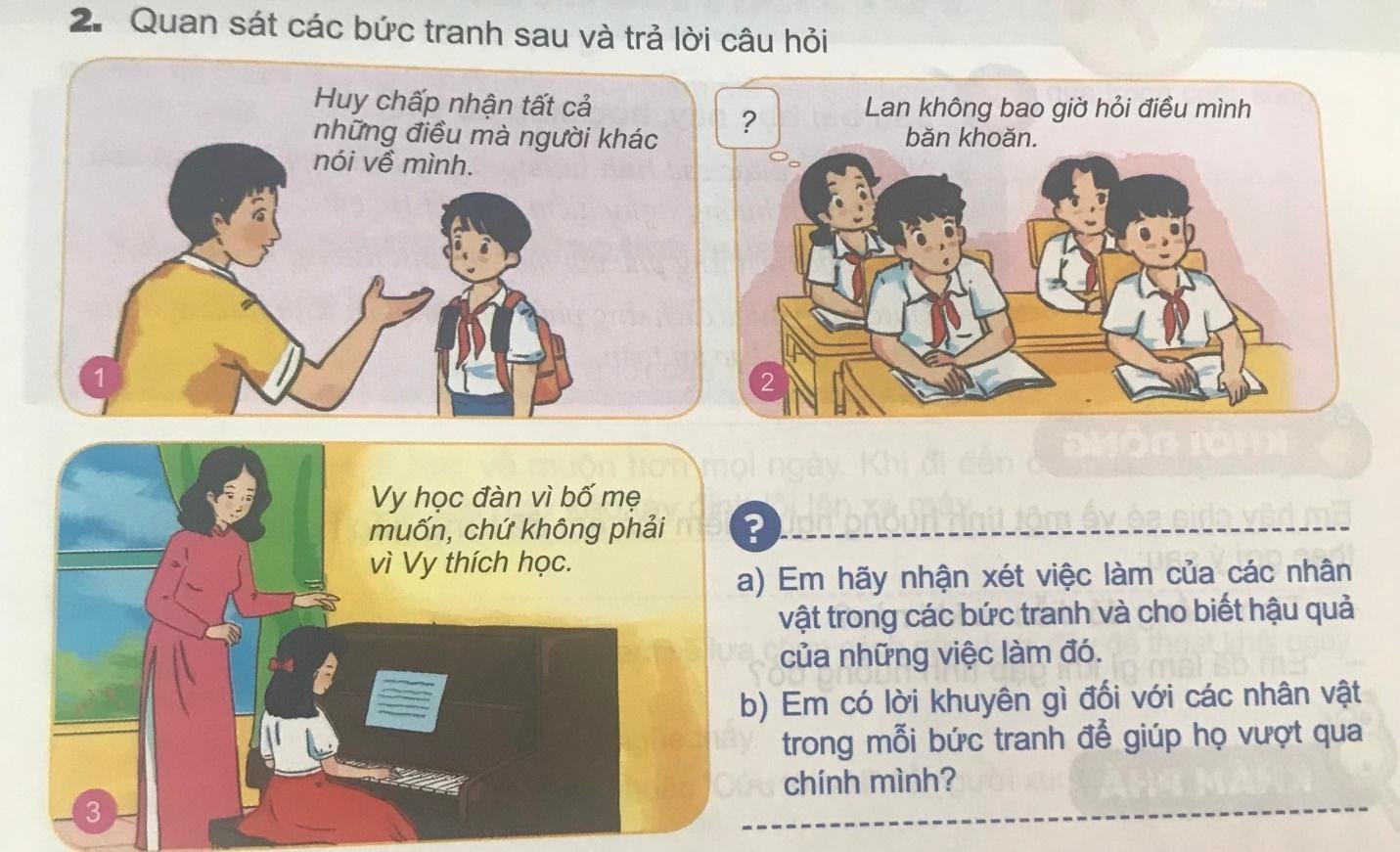 Giải câu hỏi Luyện tập 2 trang 29 GDCD 6 Bài 6 - Kết nối tri thức