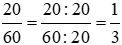 Dùng phân số có mẫu số dương nhỏ nhất để biểu thị xem số phút sau đây