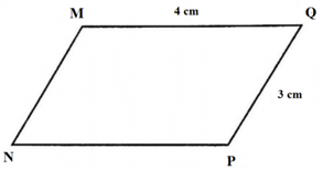 Vẽ hình bình hành MNPQ, biết: MN = 3 cm, NP = 4 cm