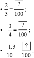 a) Tính tỉ số thích hợp thay vào ô trống để có các cặp tỉ số sau bằng nhau