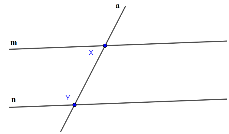 Vẽ hình cho các trường hợp sau: a) Hai đường thẳng p và q
