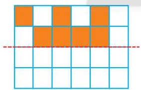 Em hãy vẽ các hình sau vào vở rồi tô màu các ô vuông để mỗi hình thu