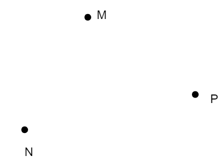 a) Kể tên các đường thẳng có trong Hình 4a. b) Vẽ vào vở ba điểm như Hình 4b