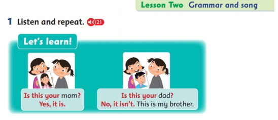 Giải Tiếng Anh lớp 2 Unit 1: Is this your mom? - Lesson 2 SGK
