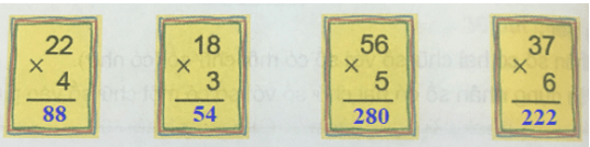Giải Toán 3 VNEN Bài 13: Nhân số có hai chữ số với số có một chữ số (có nhớ)