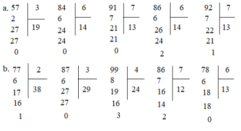 Giải Toán 3 VNEN Bài 38: Chia số có hai chữ số cho số có một chữ số (tiếp theo) | Hay nhất Giải bài tập Toán 3 VNEN