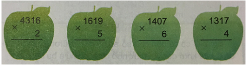 Giải Toán 3 VNEN Bài 62: Nhân số có bốn chữ số với số có một chữ số (tiếp) | Hay nhất Giải bài tập Toán 3 VNEN