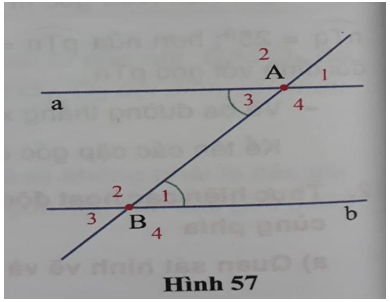 Giải Toán 6 VNEN Bài 4: Hai góc đối đỉnh - Góc tạo bởi một đường thẳng cắt hai đường thẳng | Hay nhất Giải bài tập Toán 6 VNEN