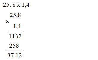 Giải Toán 5 VNEN Bài 37: Nhân một số thập phân với một số thập phân | Hay nhất Giải bài tập Toán 5 VNEN