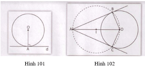 Giải Toán 9 VNEN Bài 4: Vị trí tương đối của đường thẳng và đường tròn. Tiếp tuyến của đường tròn | Giải bài tập Toán 9 VNEN hay nhất