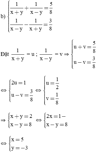 Giải Toán 9 VNEN Bài 3: Giải hệ phương trình bằng phương pháp cộng đại số | Giải bài tập Toán 9 VNEN hay nhất