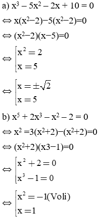 Giải Toán 9 VNEN Bài 8: Phương trình quy về phương trình bậc hai | Giải bài tập Toán 9 VNEN hay nhất