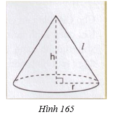 Giải Toán 9 VNEN Bài 2: Hình nón - Hình nón cụt - Diện tích xung quanh và thể tích hình nón, hình nón cụt | Giải bài tập Toán 9 VNEN hay nhất