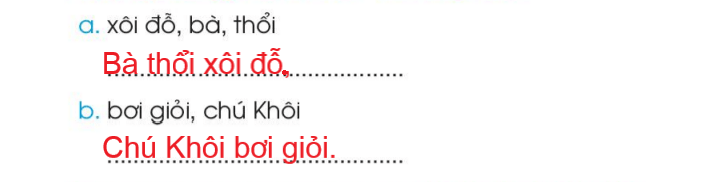 Giải VBT Tiếng Việt lớp 1 Tập 1 trang 37 Bài 39: oi, ôi, ơi