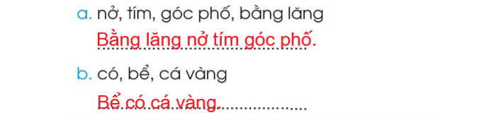 Giải VBT Tiếng Việt lớp 1 Tập 1 trang 53 Bài 59: ang, ăng, âng