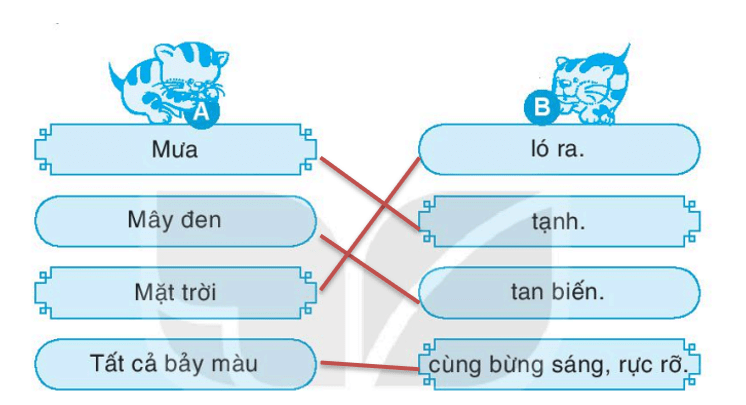 Giải VBT Tiếng Việt lớp 1 trang 45, 46 Bảy sắc cầu vồng | Kết nối tri thức