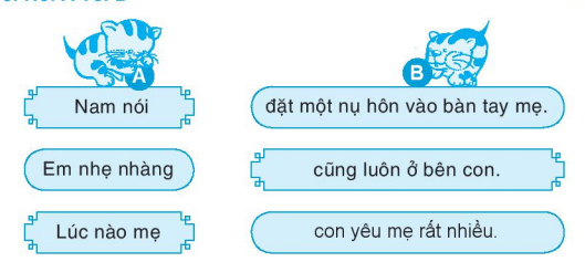 Giải VBT Tiếng Việt lớp 1 trang 12, 13 Nụ hôn trên bàn tay | Kết nối tri thức