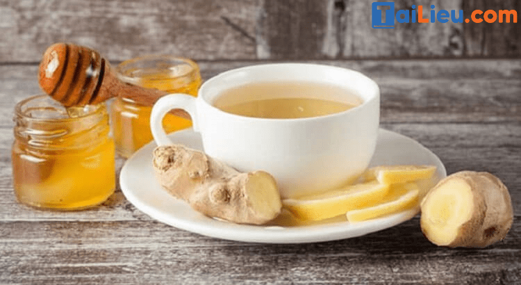 Cách pha trà gừng trị đau bụng kinh