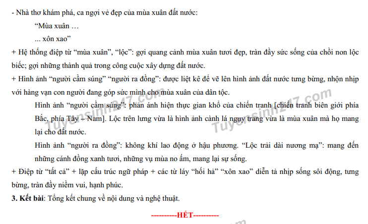 Đáp án đề thi Văn vào 10 năm 2022 tỉnh Bà Rịa - Vũng Tàu