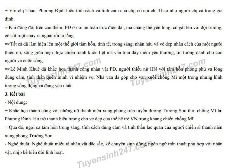 Đáp án đề thi Văn vào 10 năm 2022 tỉnh Vĩnh Phúc​​​​​​​​​​​​​​