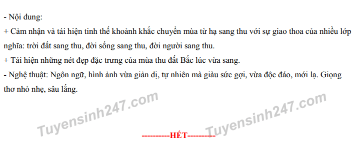 Đáp án đề thi Văn vào 10 năm 2022 TP Cần Thơ