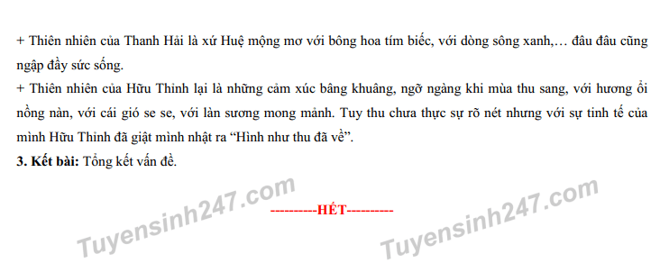 Đáp án đề thi Văn vào 10 năm 2022 tỉnh Bình Định
