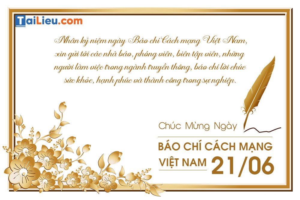 Lời chúc ngày báo chí cách mạng Việt Nam