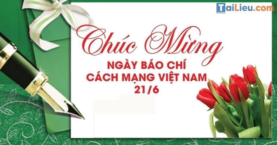 Ảnh chúc mừng ngày báo chí cách mạng Việt Nam