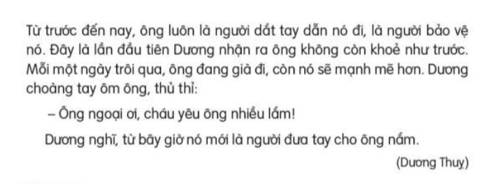 Đọc: Để cháu nắm tay ông trang 102, 103 Tiếng Việt lớp 3 Tập 1 | Kết nối tri thức 