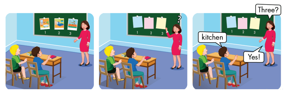 tiếng anh lớp 3 Unit 4 Lesson 1 trang 52 iLearn Smart Start